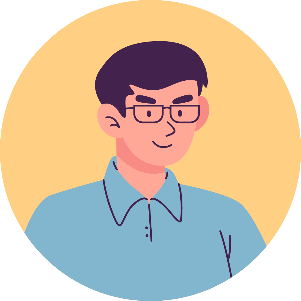 Illustrated portrait of David White